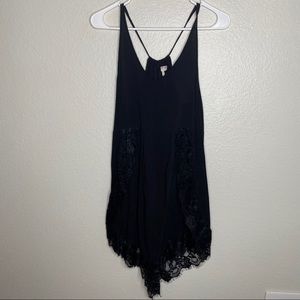 Intimately Free People Black Lace Mini Dress